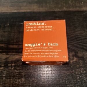ROUTINE NATURAL DEODORANT CREAM -  Maggie’s Farm 58g New